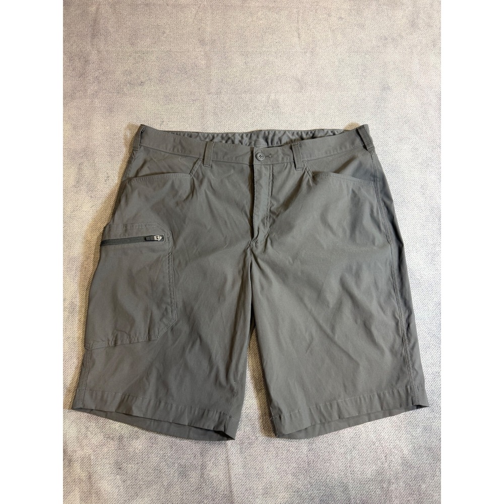 Eddie Bauer Mens Gray Horizon Guide Cargo Shorts Size 38 Hiking Travel Outdoor